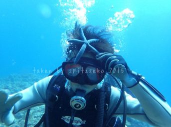 K君、アオヒトデで変身!!　って感じですね