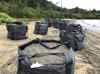 2022/1/30現在マリブビーチ軽石状況